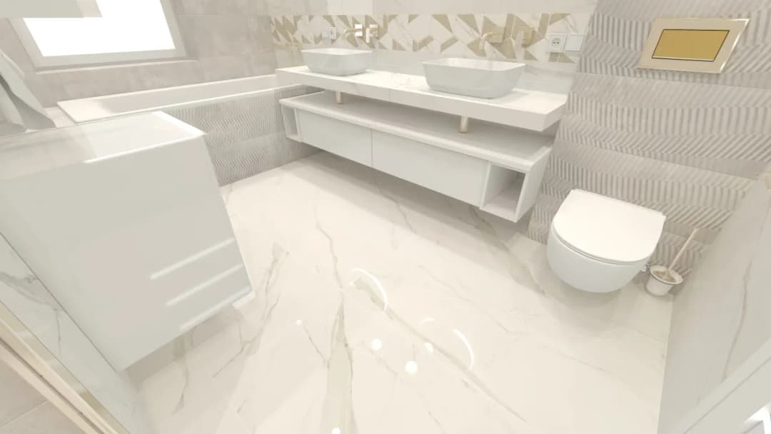 Paradyż Meisha Bianco: eleganckie płytki do nowoczesnej łazienki