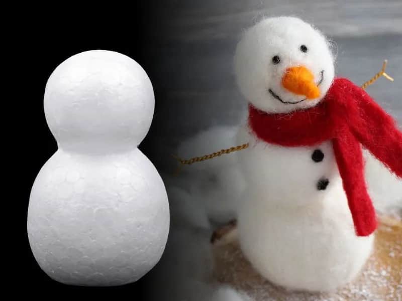 Duży bałwan ze styropianu: jak zrobić i gdzie kupić ozdoby XXL