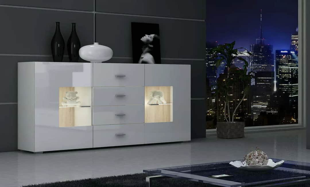 Eleganckie białe komody do salonu: 5 stylów dla Twojego wnętrza