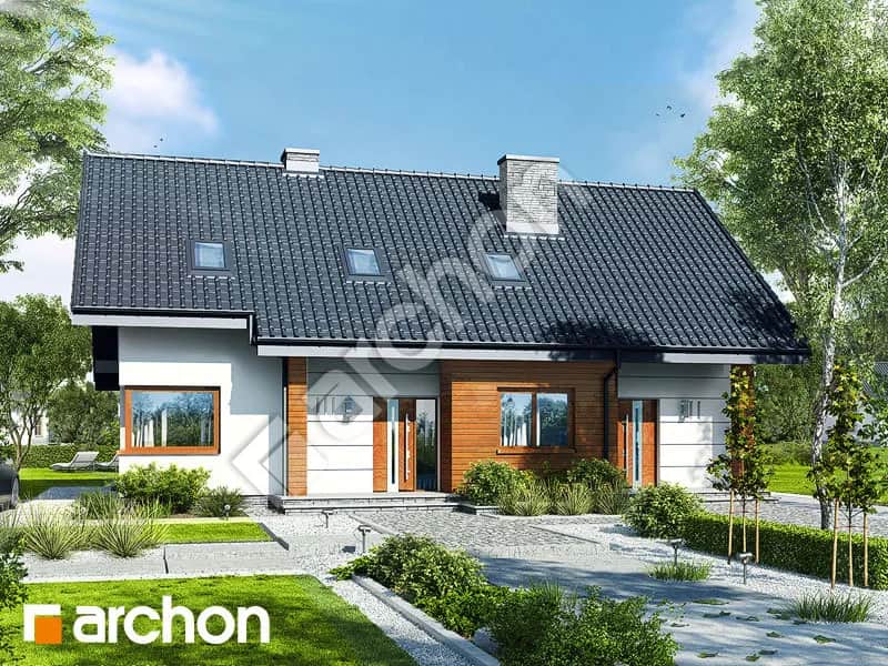 Dom w Makadamiach R2: Nowoczesny Projekt dla Dwóch Rodzin